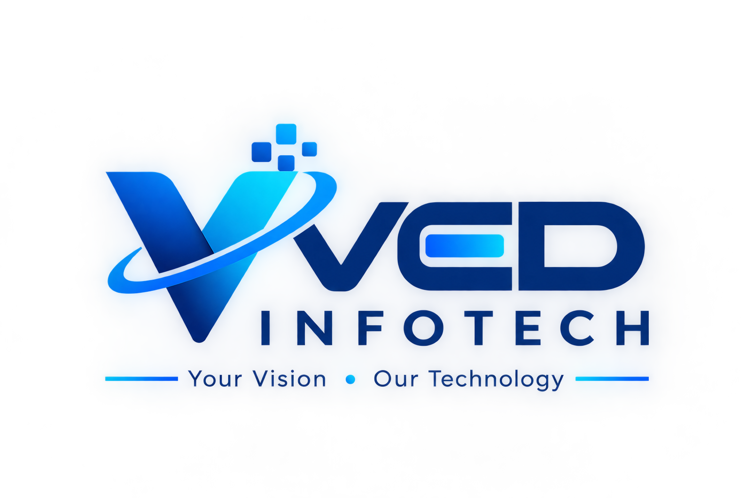 VED Infotech Stacked Logo